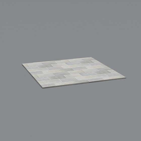 Elegant Low-Polygon Floor Tile 3D Model