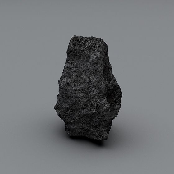 Low-Poly Detailed Rock 3D Model