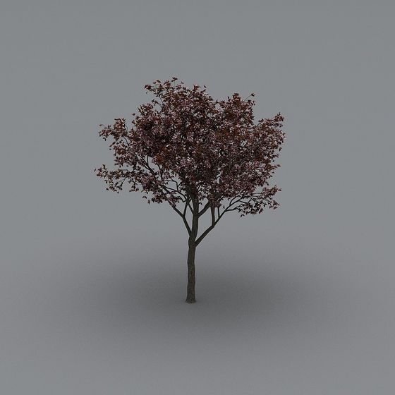Vibrant Low-Poly 3D Tree Model
