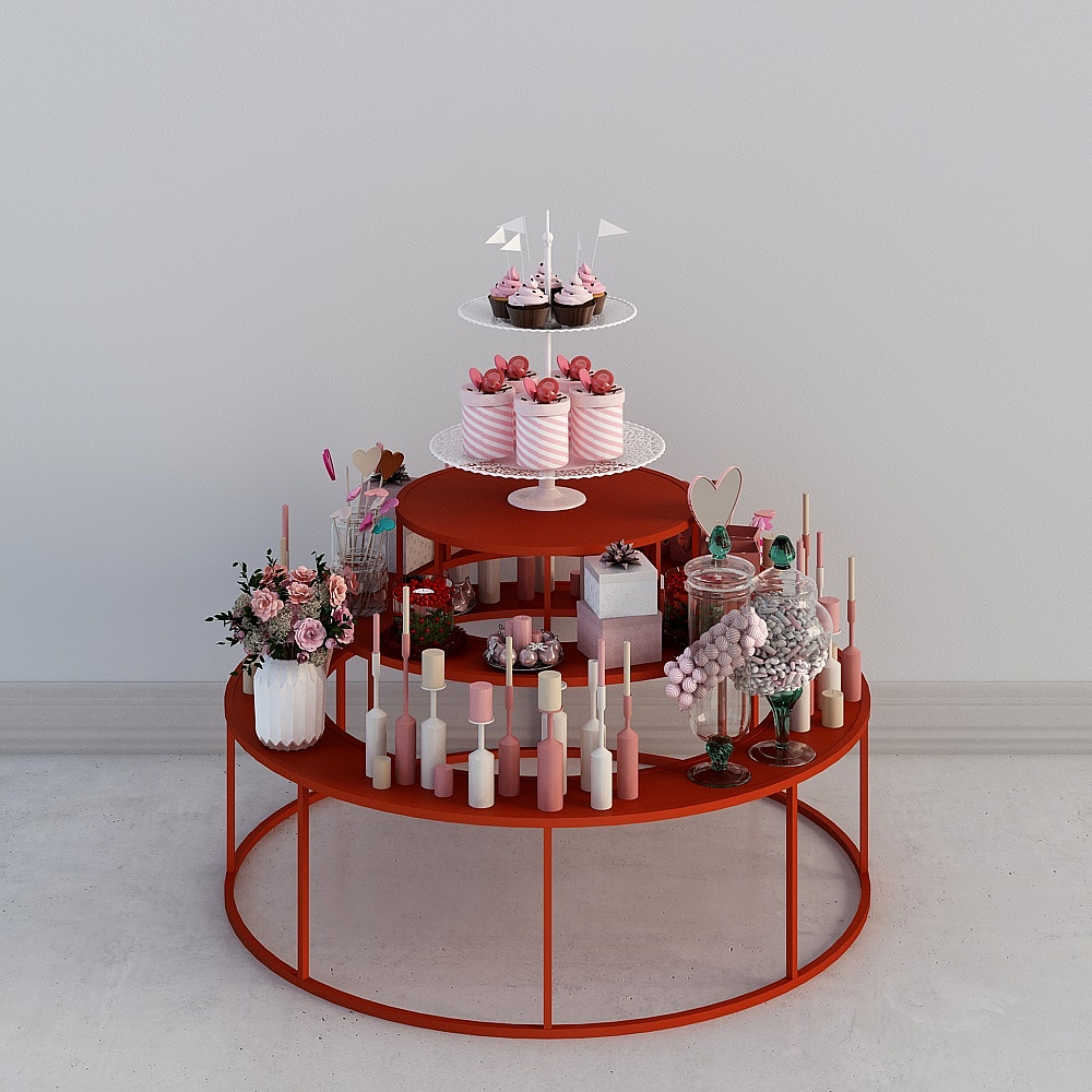 Modern flower shop-product display rack-1