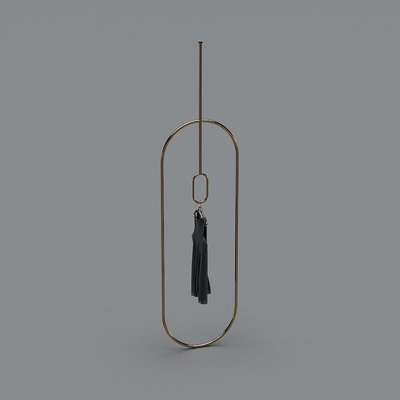 Suspended Art Rack 3D model