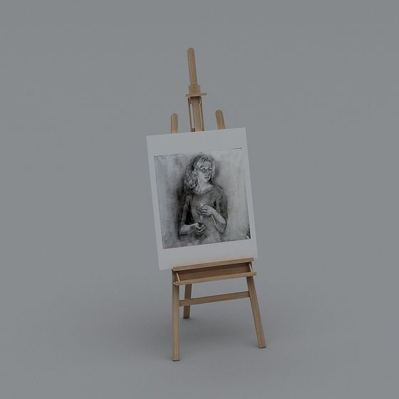 Sketch on Easel 3D model