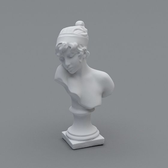 Classical Female Statue 3D model