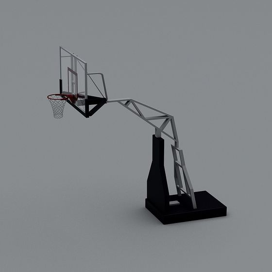 Urban Hoop Low-Poly Basketball Hoop 3D model