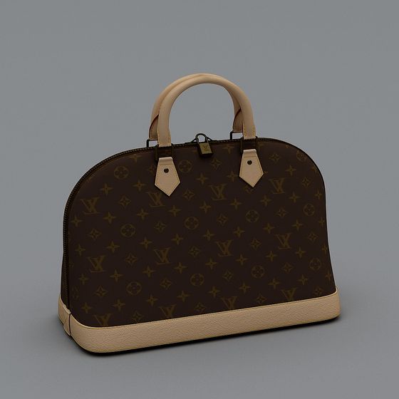 Elegant Handbag 3D model with Polished Design