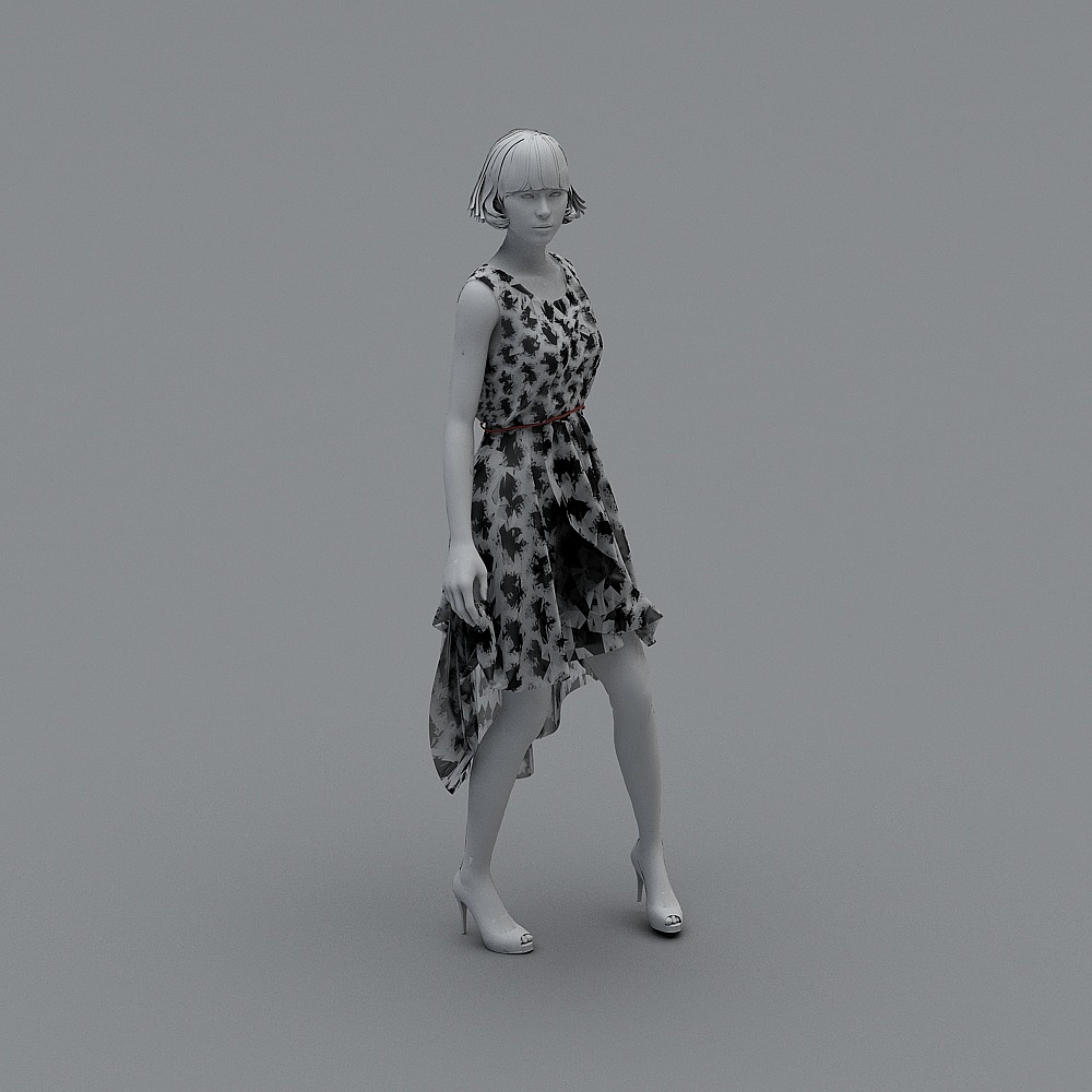 Modern clothing store - model