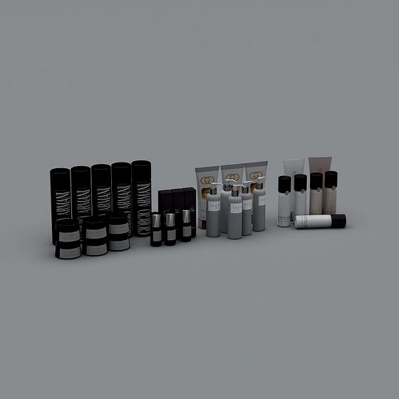 Cosmetics Store Model 3D Display in Black