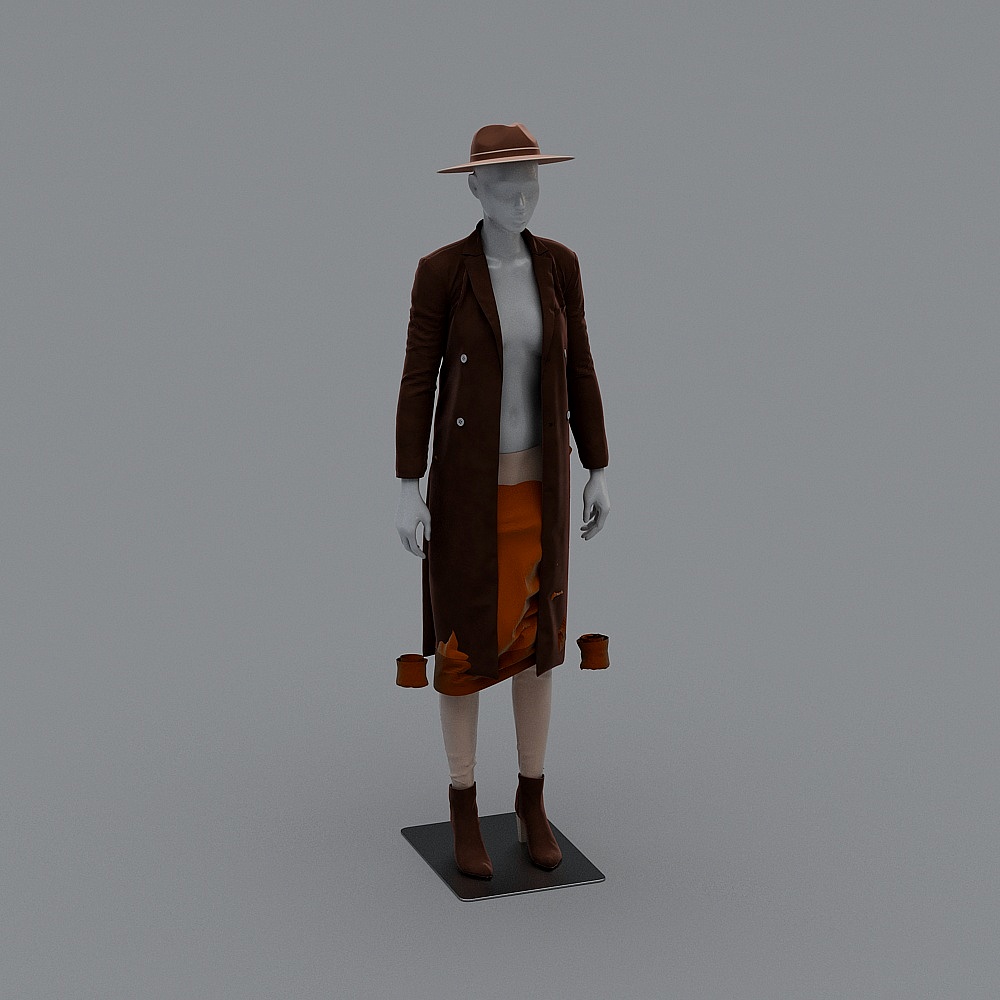 Stylish Mannequin 3D model for Fashion Presentations