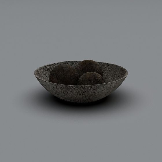 Stone Fruit Bowl 3D model