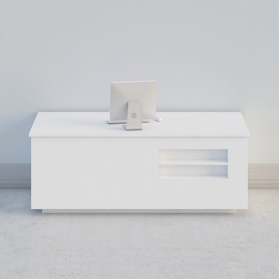 Minimalist Desk 3D model for Modern Workspaces