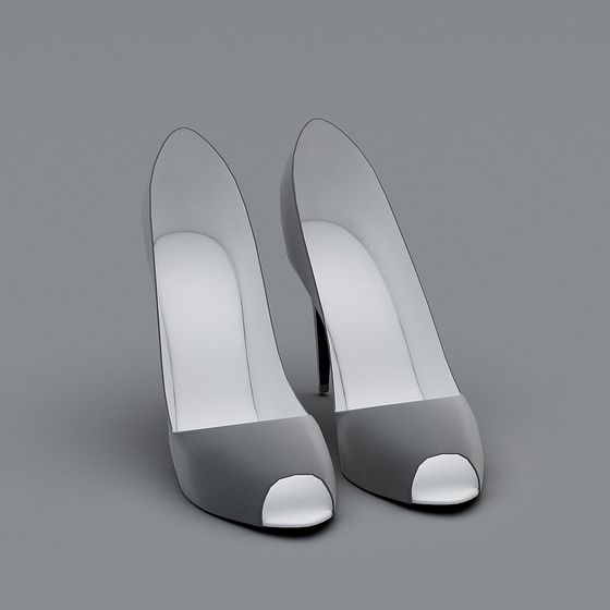 Chic High Heel Shoes 3D model for Creative Projects