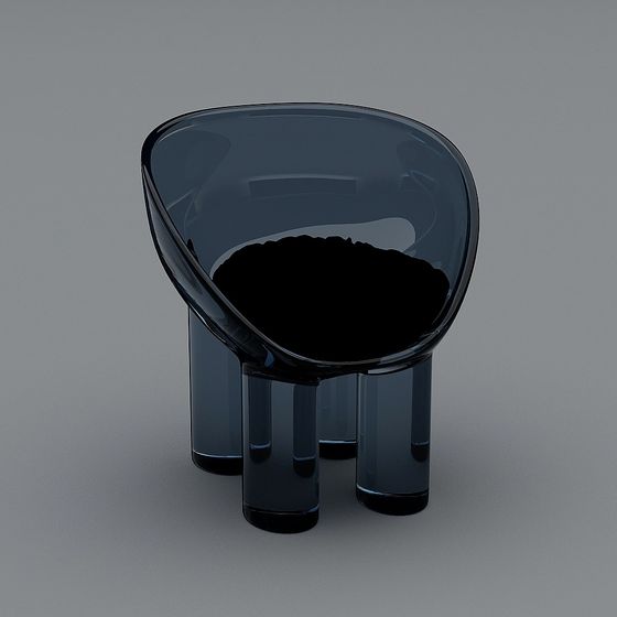 Futuristic Low-Poly Chair 3D model