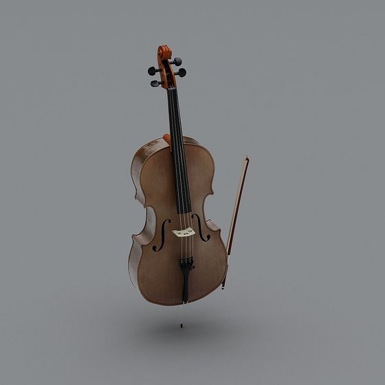 Elegant Violin 3D model Inspired by Classical Music