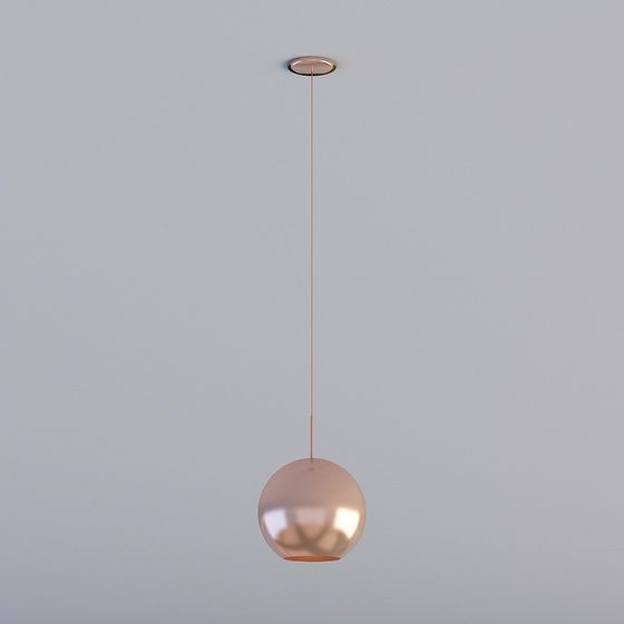 Elegant Low-Polygon Chandelier 3D model