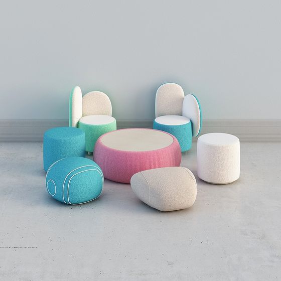 Color Dream Sofa Set 3D model