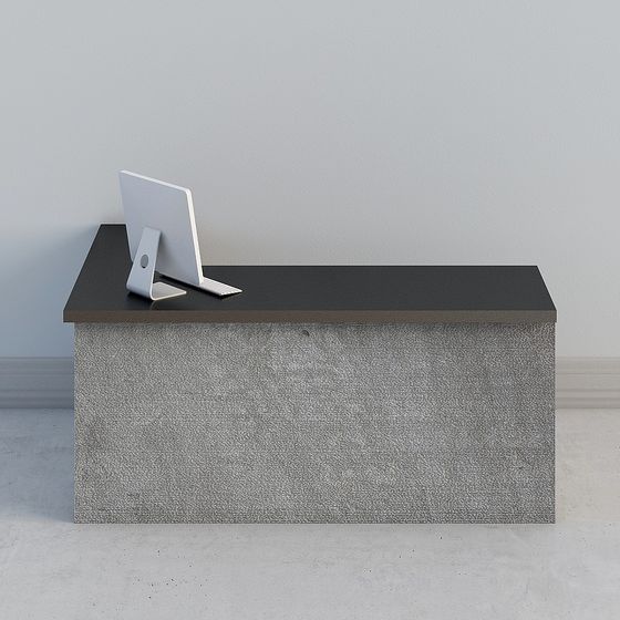 Modern Concrete Desk 3D model