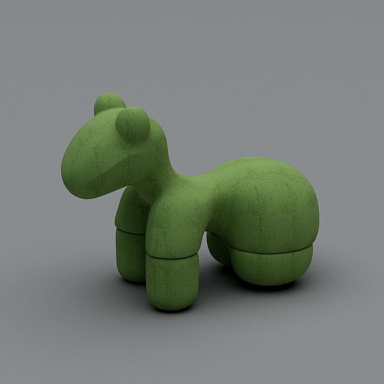 Charming Low-Poly 3D Pony Model