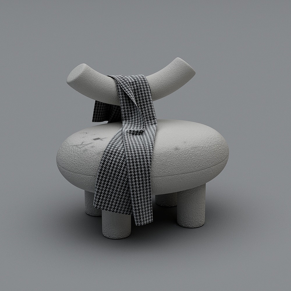 Modern women's clothing live broadcast room-sofa chair