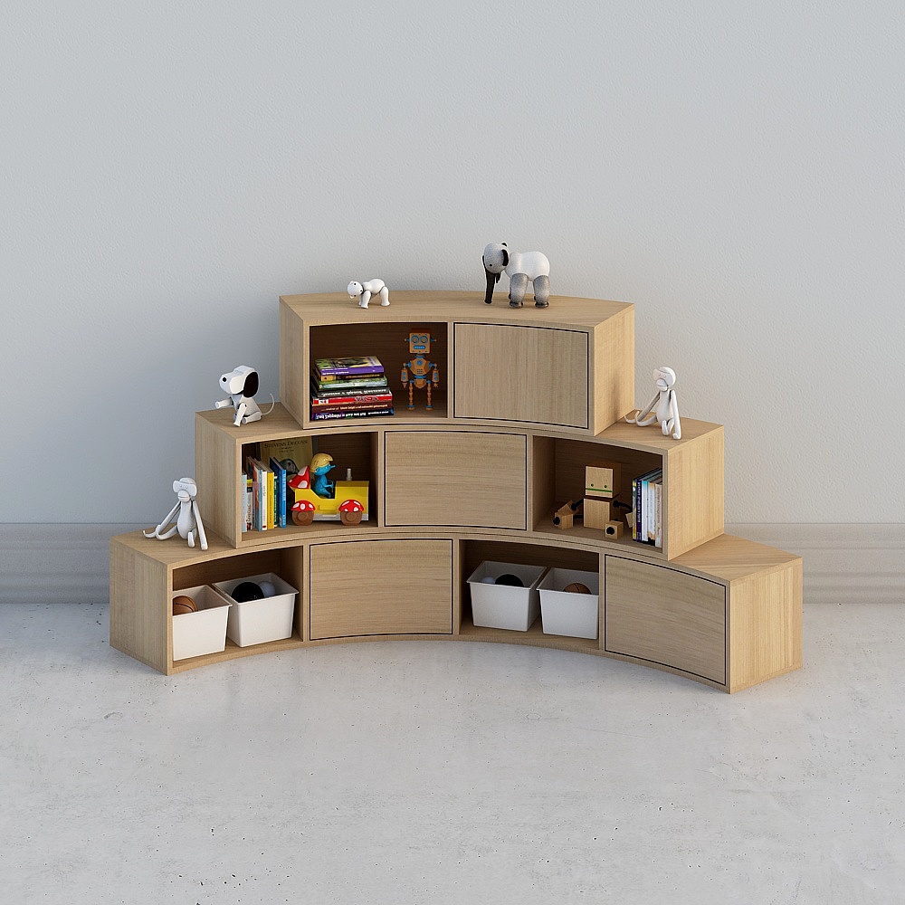 Modern children's play area - bookcase