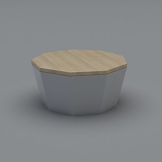 Hexagonal Small Table 3D Model for Modern Design