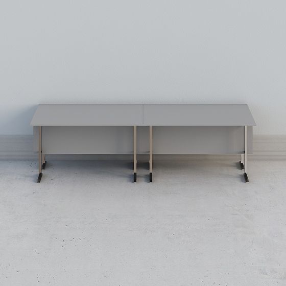 Urban Long Desk 3D model