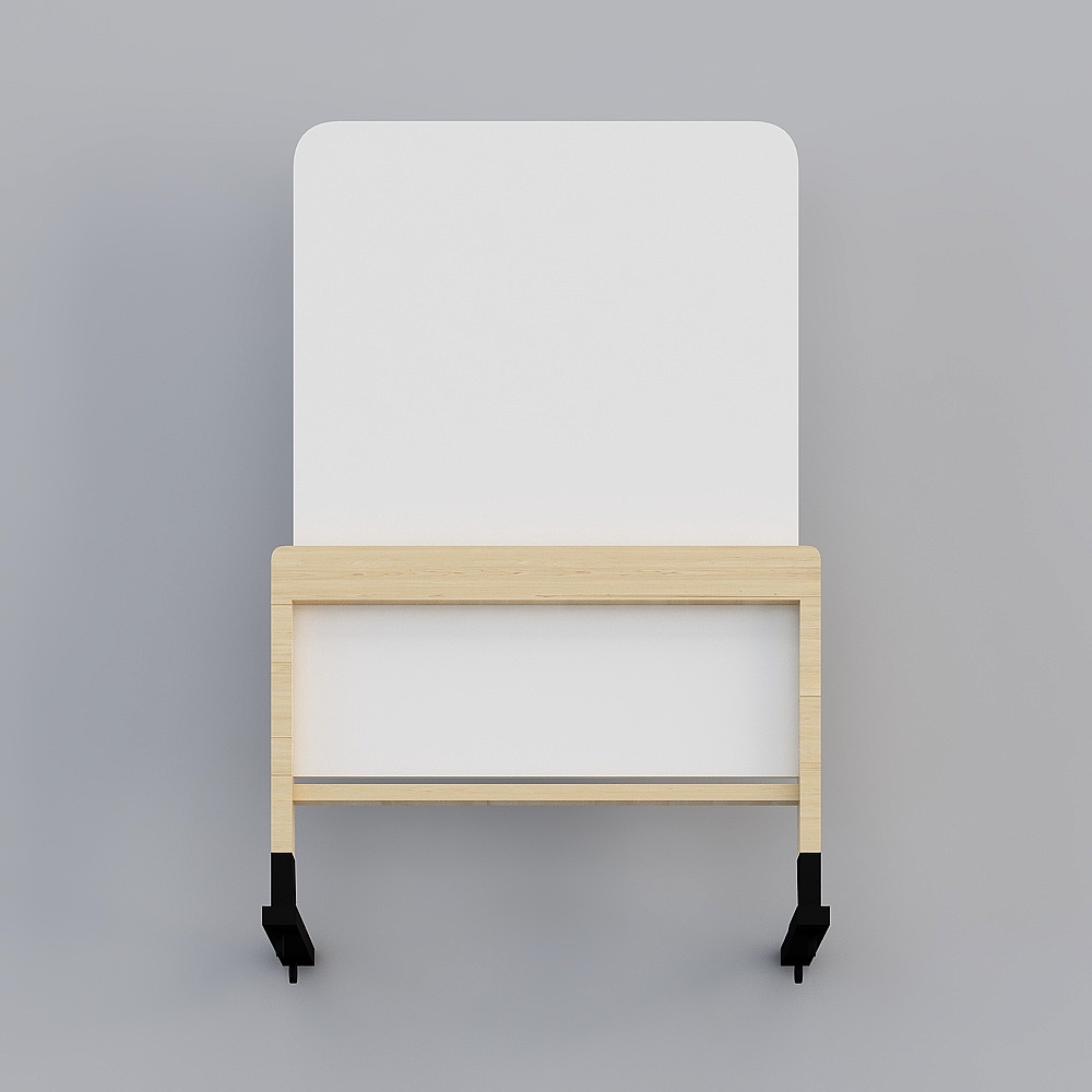 Modern Mobile Whiteboard Stand 3D model