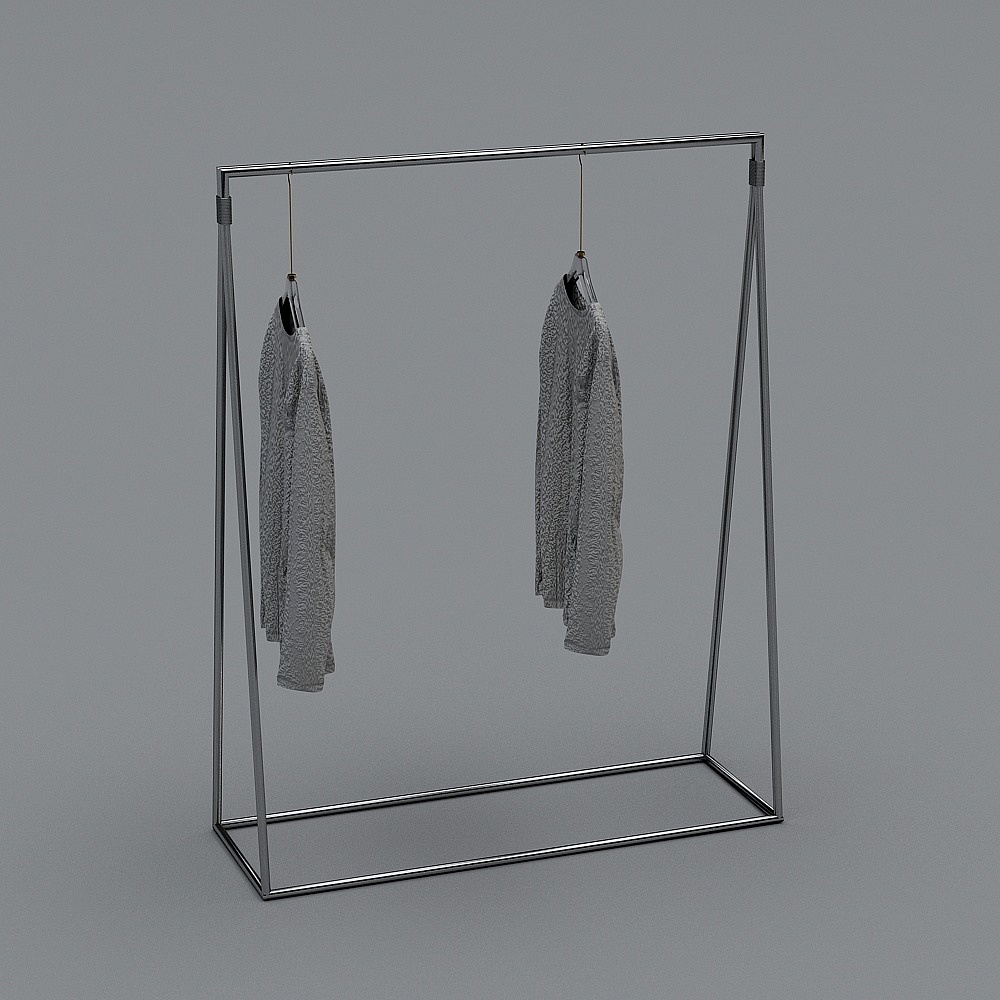 Modern men's clothing store -2-Whole hanger-1