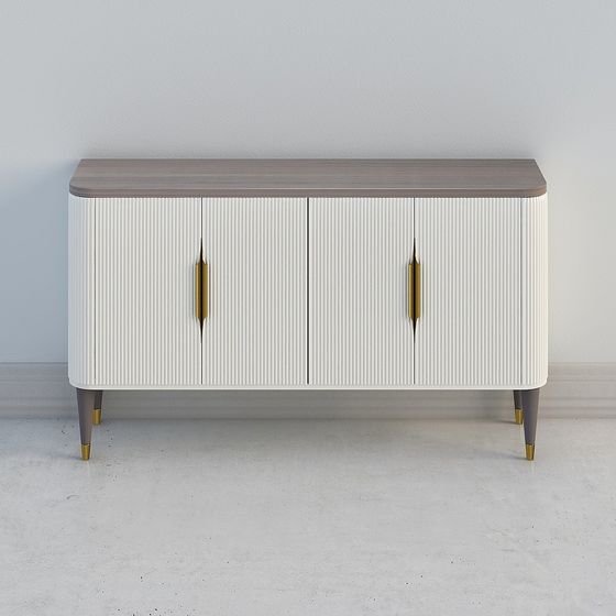 Elegant Storage Cabinet 3D model for Modern Interiors