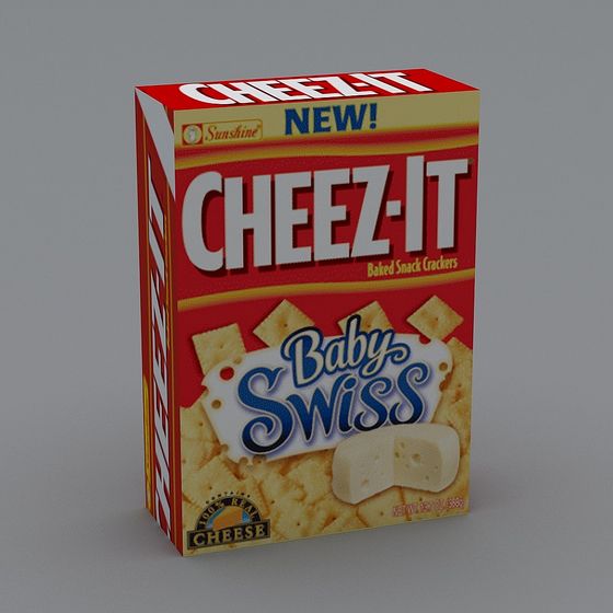 Cheez-It Baby Swiss 3D model