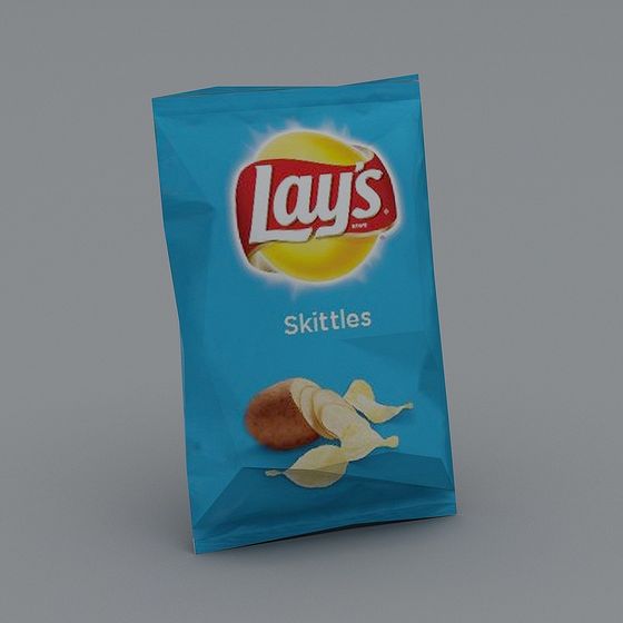 Lay's Skittles Potato Chips 3D model