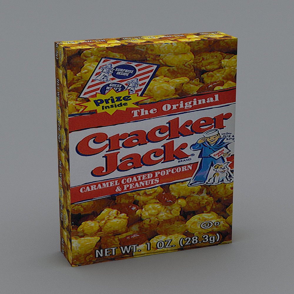 Cracker Jack Box 3D model