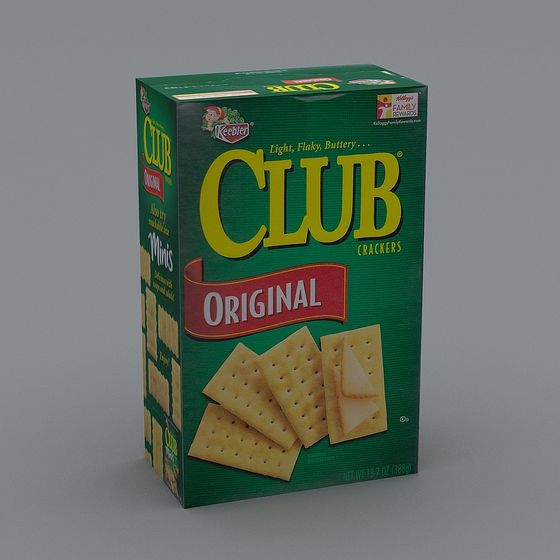 Club Crackers Box 3D Model