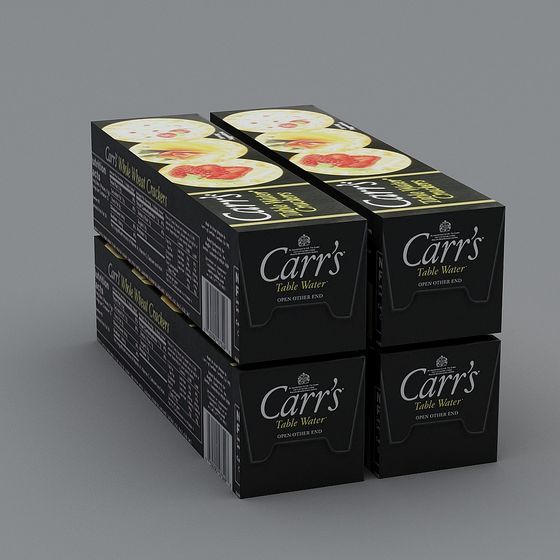 Carr's Table Water Packaging 3D model