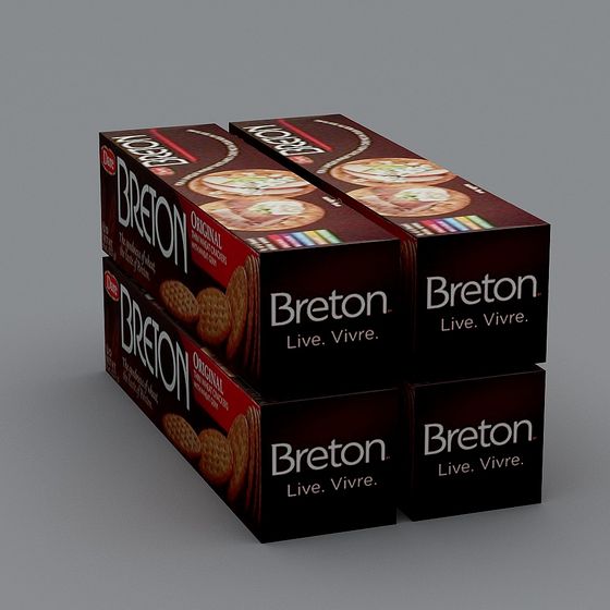 Breton Biscuit Box 3D model