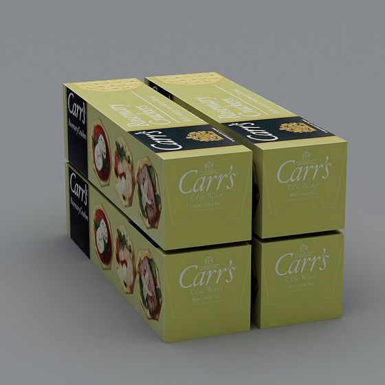 Carr's Table Water Packaging 3D Model