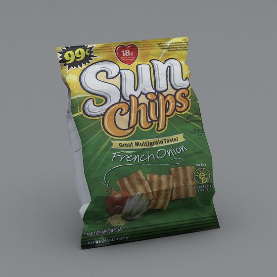Vibrant Sun Chips French Onion 3D Model