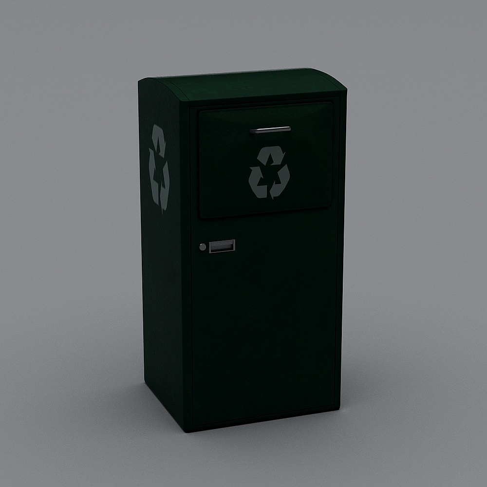 Realistic Recycle Bin 3D model