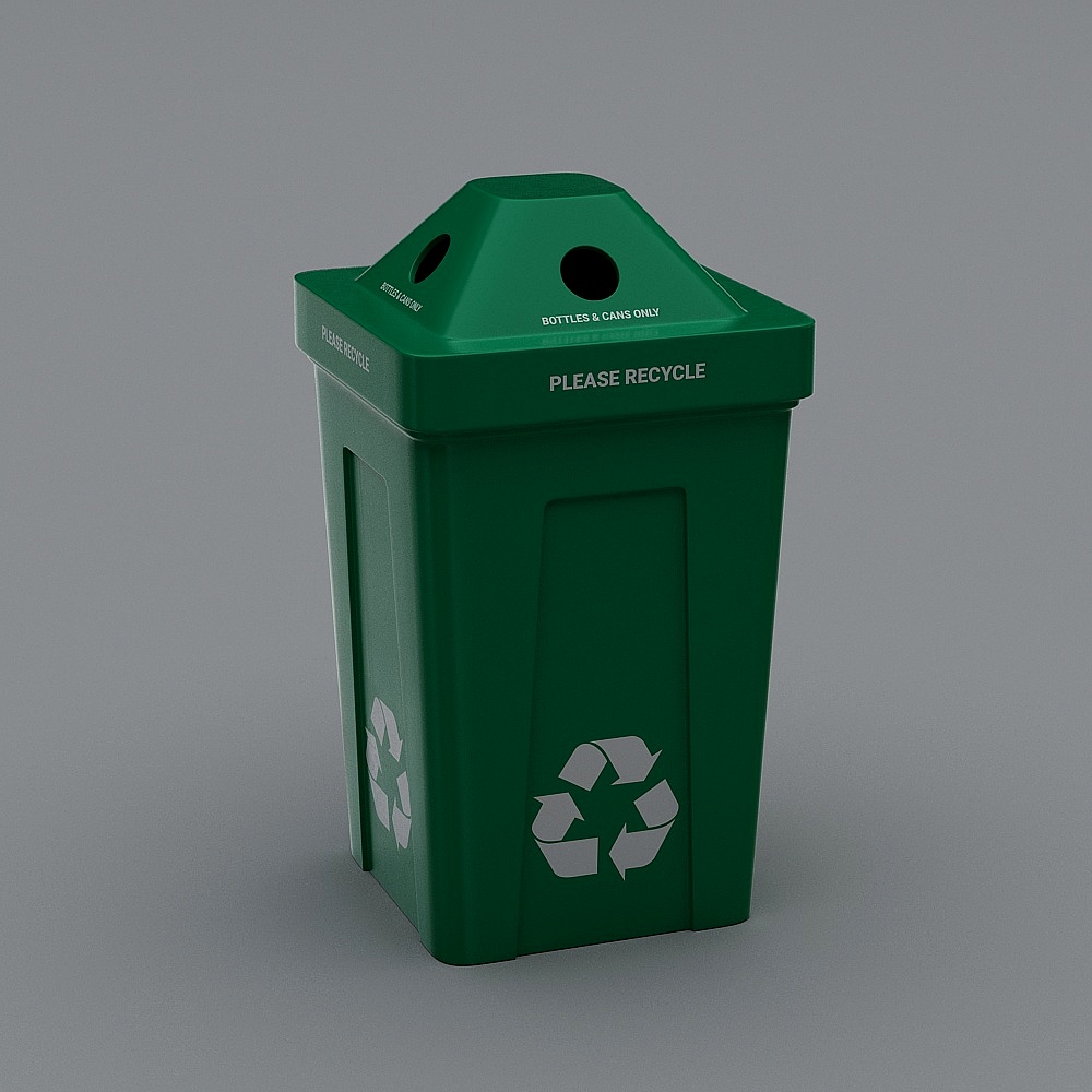 Recycle Bin 3D Model for Eco-Friendly Projects