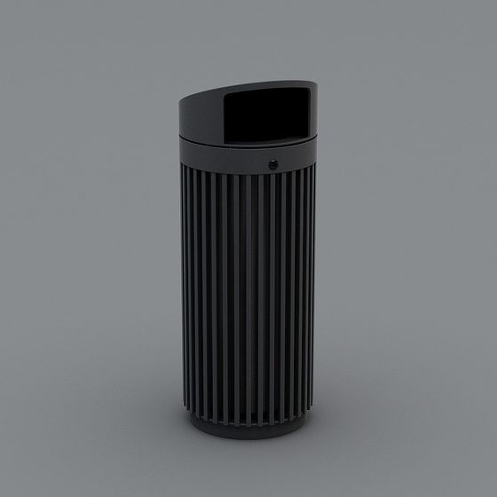 Sleek Urban Trash Bin 3D model
