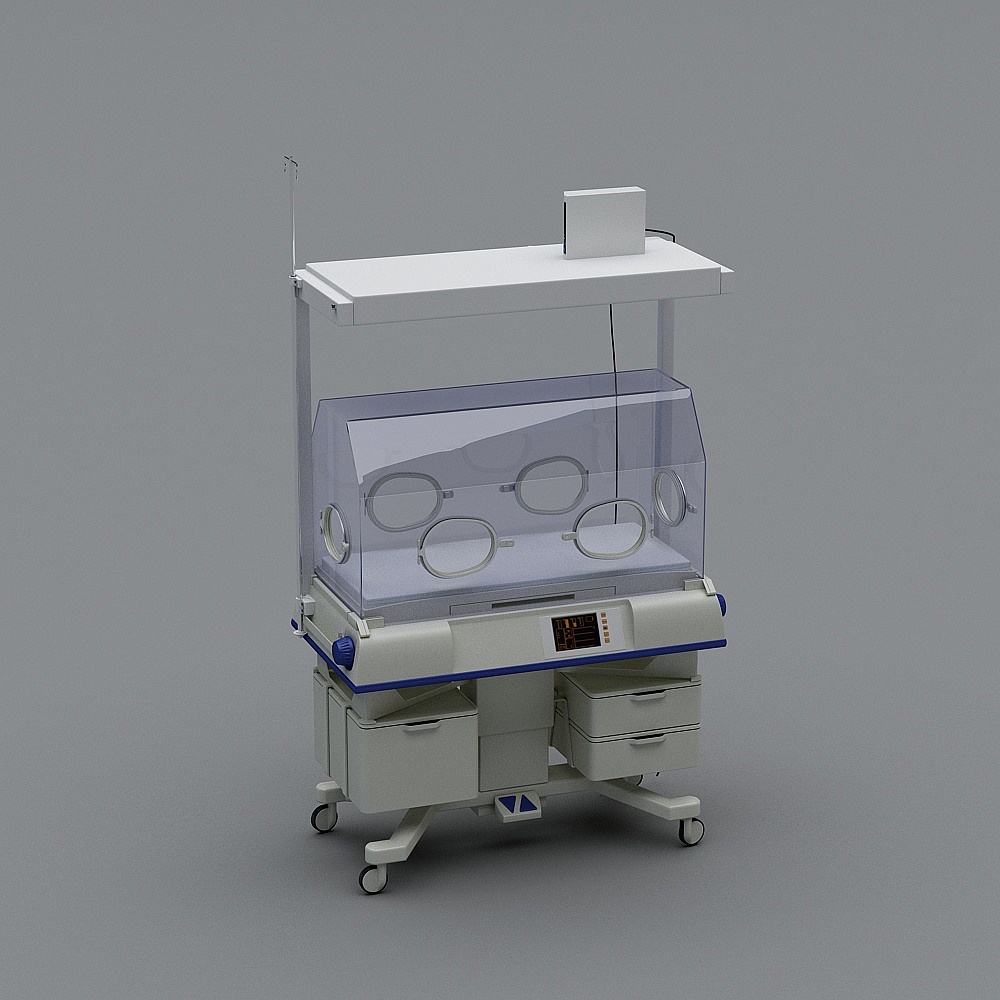 Realistic Neonatal Incubator 3D model