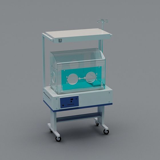 Low-Polygon Neonatal Incubator 3D model