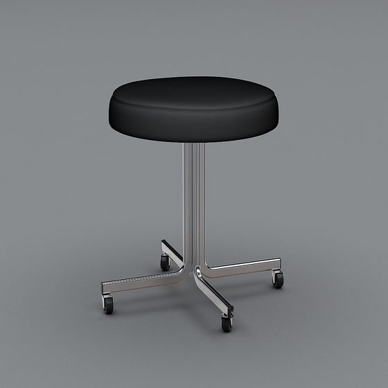 Modern Minimalist Bar Stool 3D model