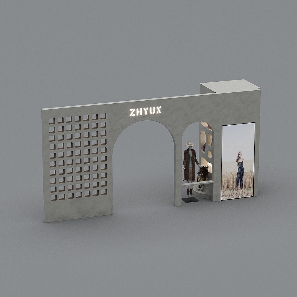 Nordic simple Clothing Store - Door Head -1