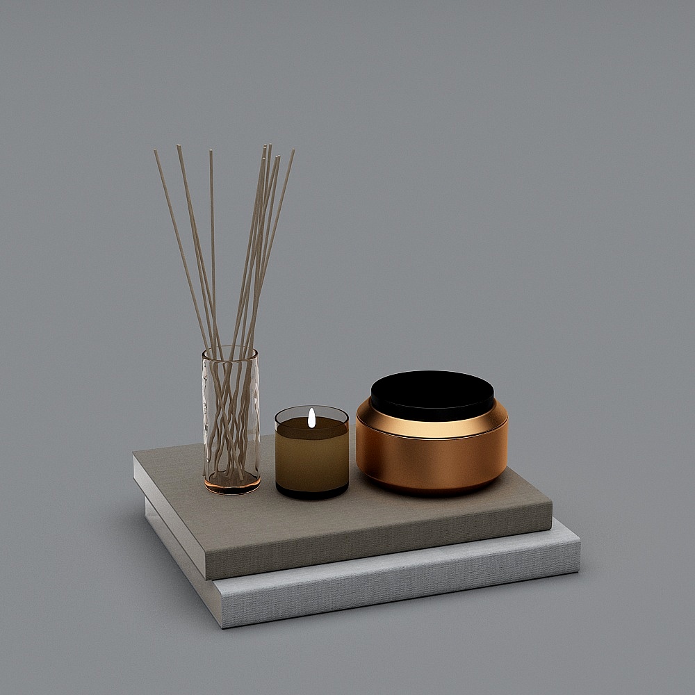 산업 스타일의 미니멀한 의류 상점 - 장식 소품 -1