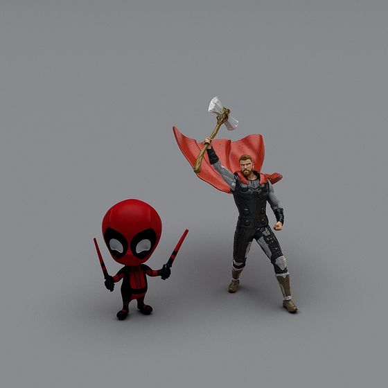 Superhero Showdown 3D model