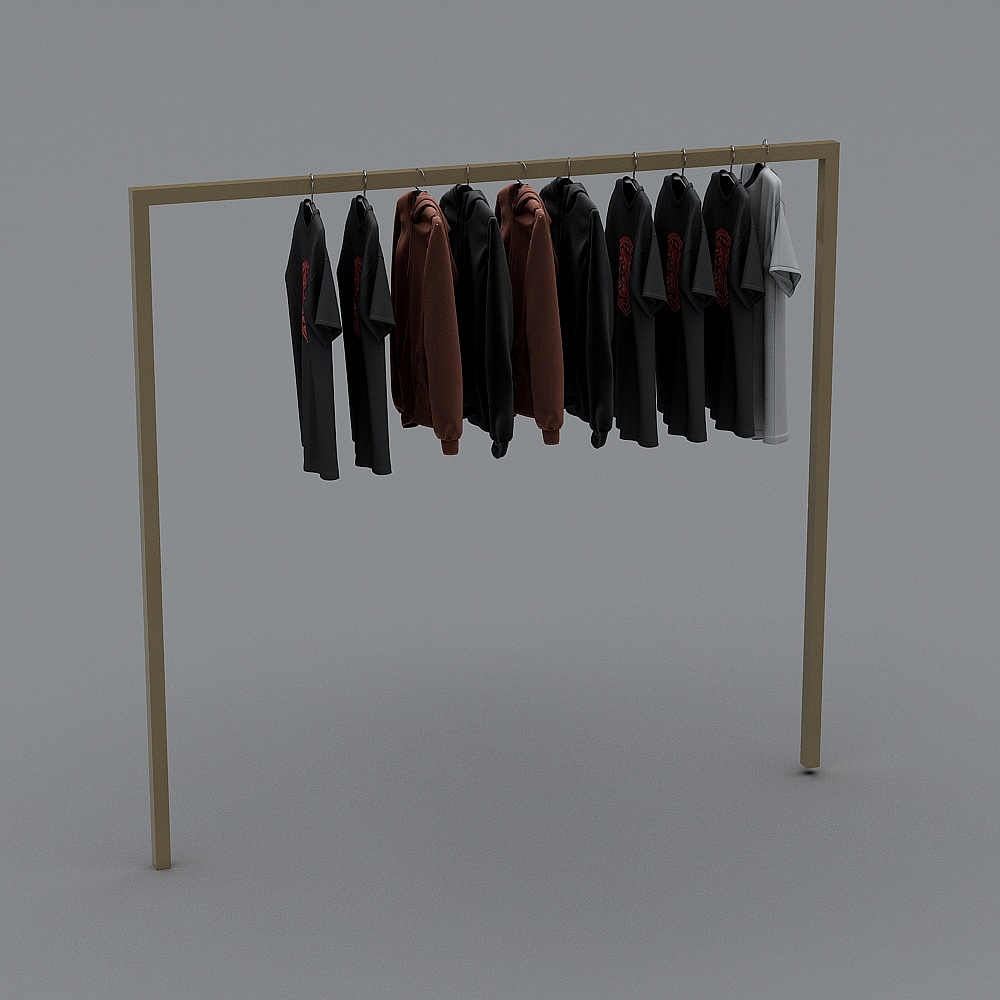 Stylish Rack Display 3D model