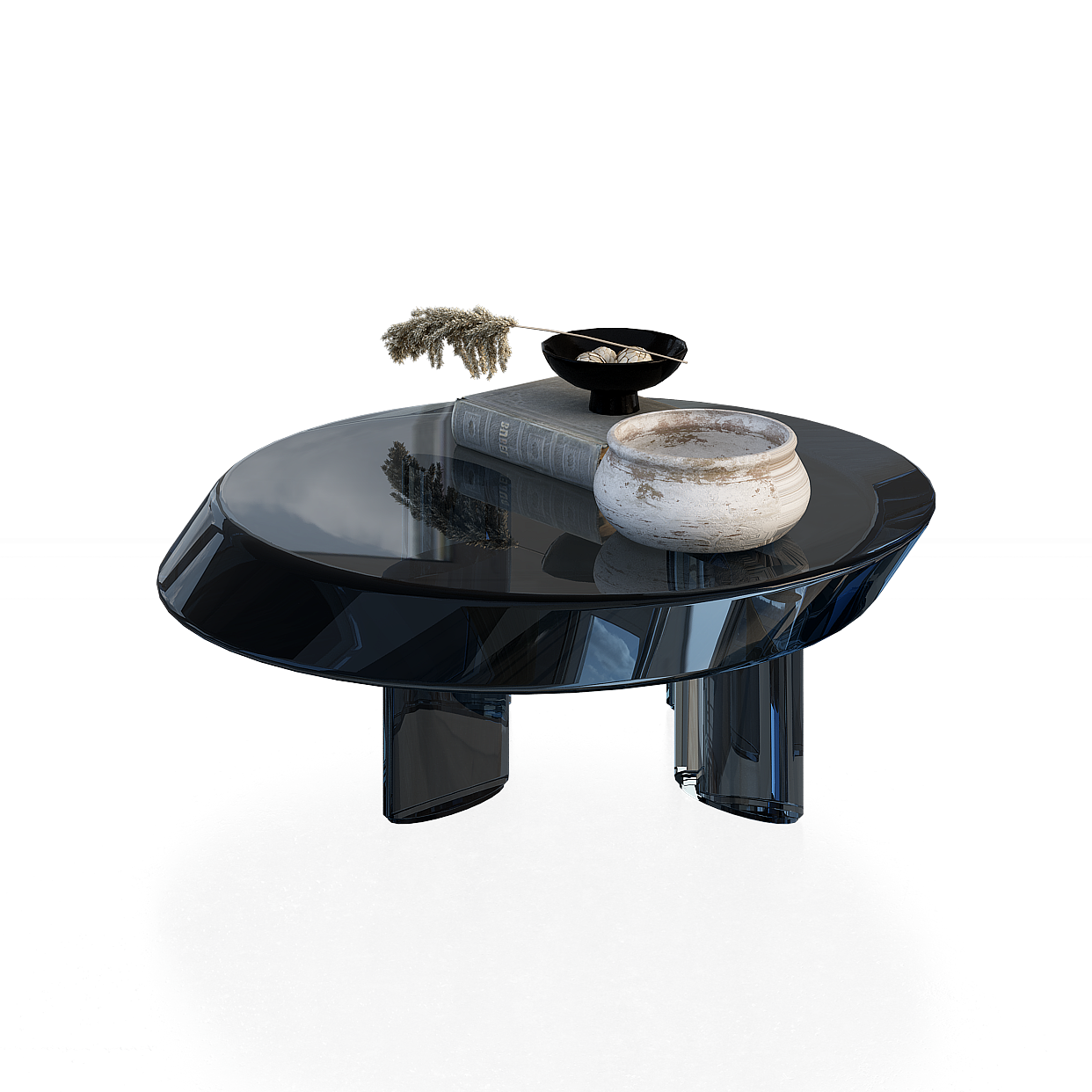 Prism Coffee Table 3D Model – Modern Glass Design