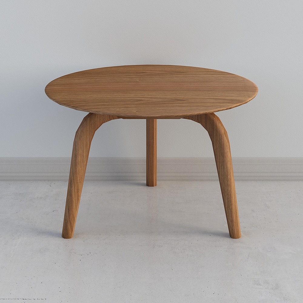Simple round coffee table (small)