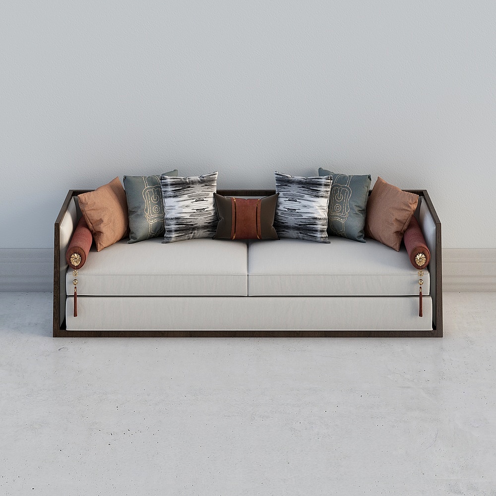 Elegant 3D Model Sofa for Modern Interior Design
