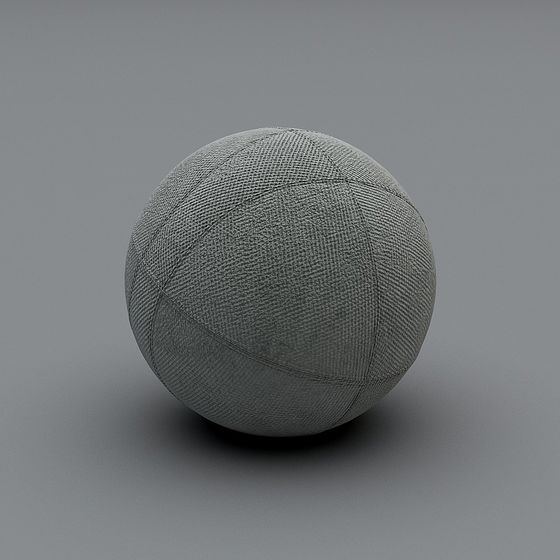 Unique Low Poly Basketball 3D Model
